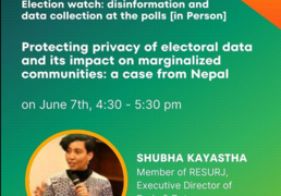 Banner of RightsCon 2023 with details of Body & Data's session